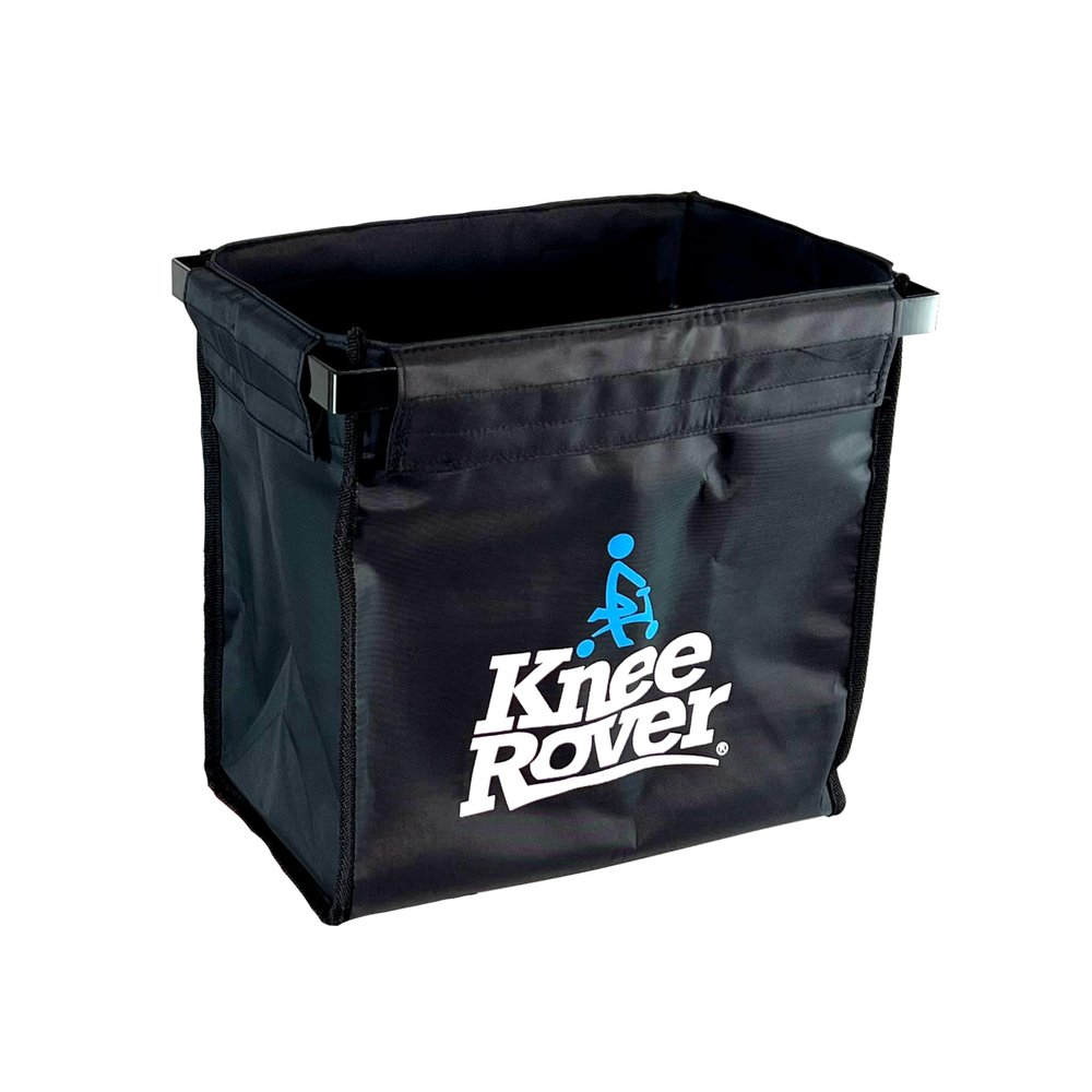 KneeRover Deluxe Knee Scooter Basket Accessory with Large Capacity - Knee Rover Basket Attachment Includes Universal Bracket Mount - Fits Most Knee Scooter Walker Models