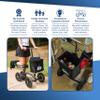 KneeRover Deluxe Knee Scooter Basket Accessory with Large Capacity - Knee Rover Basket Attachment Includes Universal Bracket Mount - Fits Most Knee Scooter Walker Models view 2