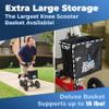 KneeRover Deluxe Knee Scooter Basket Accessory with Large Capacity - Knee Rover Basket Attachment Includes Universal Bracket Mount - Fits Most Knee Scooter Walker Models view 3