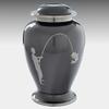 Beautiful Fishing Memorial Cremation Urn- Brass,sports Urn view 1