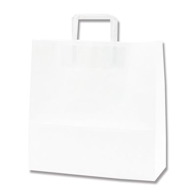 (Shimojima) Heiko H25CB Handbag, Paper Bag, Flat Handles, 3 Years, Shiro, 12.6 x 4.5 x 12.6 inches (32 x 11.5 x 32 cm), 50 Sheets