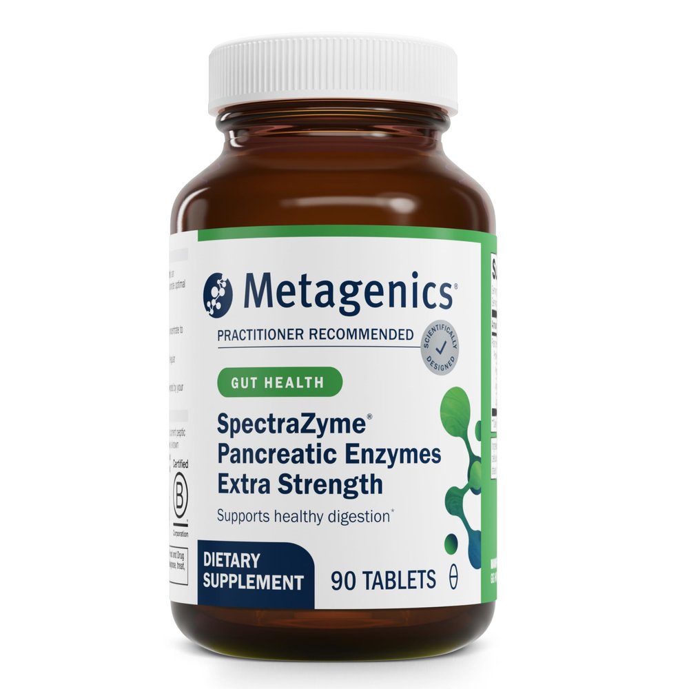 Metagenics SpectraZyme - HighPotency Pancreatic Enzyme Supplement* - Supports Digestion of Proteins, Fats & Carbohydrates* - NonGMO, GlutenFree - 90 Capsules