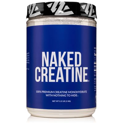 NAKED Pure Micronized Creatine Monohydrate  200 Servings, 1,000g Bulk  Vegan, Non-GMO, Gluten & Soy Free - Muscle Building, Strength Training, Gym & Fitness Supplement