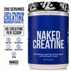 NAKED Pure Micronized Creatine Monohydrate  200 Servings, 1,000g Bulk  Vegan, Non-GMO, Gluten & Soy Free - Muscle Building, Strength Training, Gym & Fitness Supplement view 2