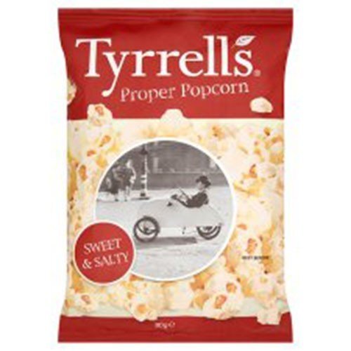 (2 Pack) - Tyrrells - Popcorn Sweet & Salty | 80g | 2 Pack Bundle