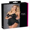 Cottelli Collection Babydoll Ruffles, Black, Large, 158 Gram view 1