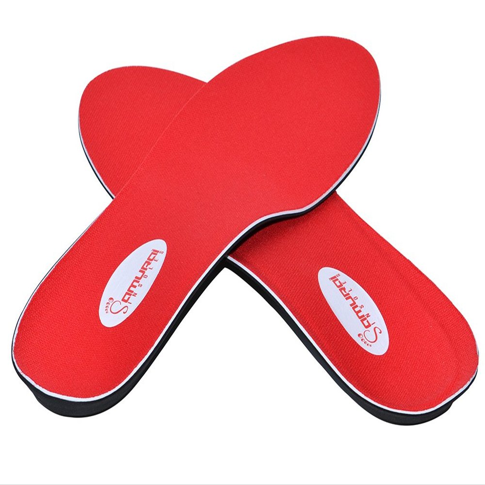 Samurai Insoles The Original Arch Support Shoe Insoles - Plantar Fasciitis Relief - Orthotic Lab Made, Podiatrist Designed Shoe Inserts for Men 15-15.5 or Women 17-17.5