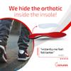 Samurai Insoles The Original Arch Support Shoe Insoles - Plantar Fasciitis Relief - Orthotic Lab Made, Podiatrist Designed Shoe Inserts for Men 15-15.5 or Women 17-17.5 view 4