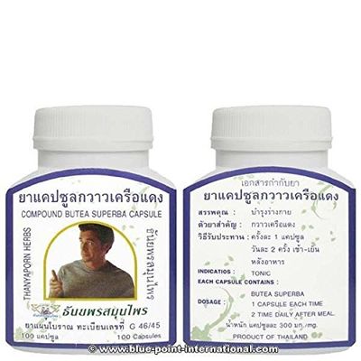 Butea Superba (Red Kwao Krua) 200 Caps. By Thanyaporn