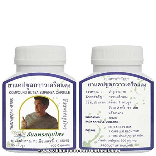 Butea Superba (Red Kwao Krua) 200 Caps. By Thanyaporn