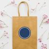 Andaz Press Circle Labels, Solid, Blank, Navy Blue, 40-Pack view 2