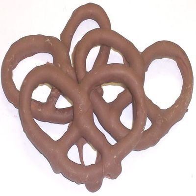 Scott's Cakes Milk Chocolate Double Dipped Pretzels in a 1 Pound Plastic Deli Container