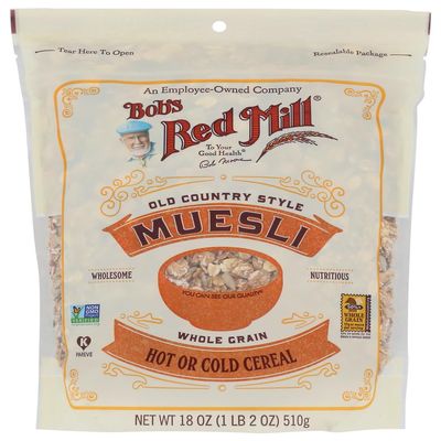 Bob's Red Mill Old Country Style Muesli Whole Grain Cereal 18 oz [ Pack of 2]
