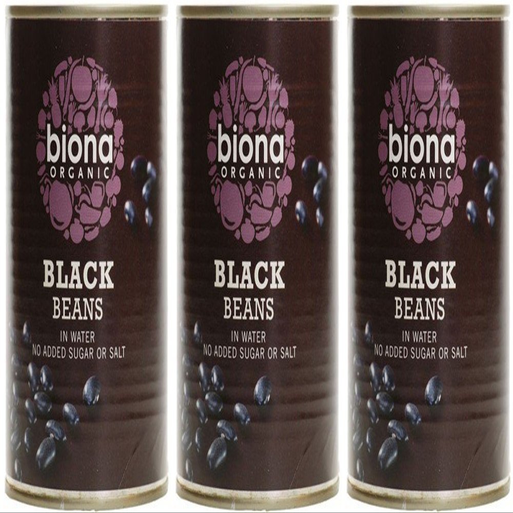 Biona Organic Black Beans 400g-3 Pack