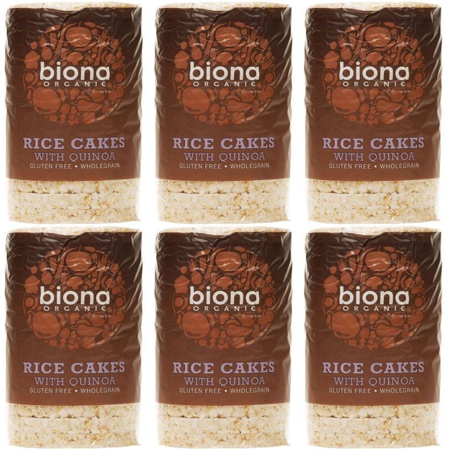 Biona Organic Rice Cakes with Quinoa 100g-12 Pack