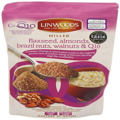 (3 PACK) - Linwoods - Milled Flaxseed Nuts & Q10 Mix | 360g | 3 PACK BUNDLE