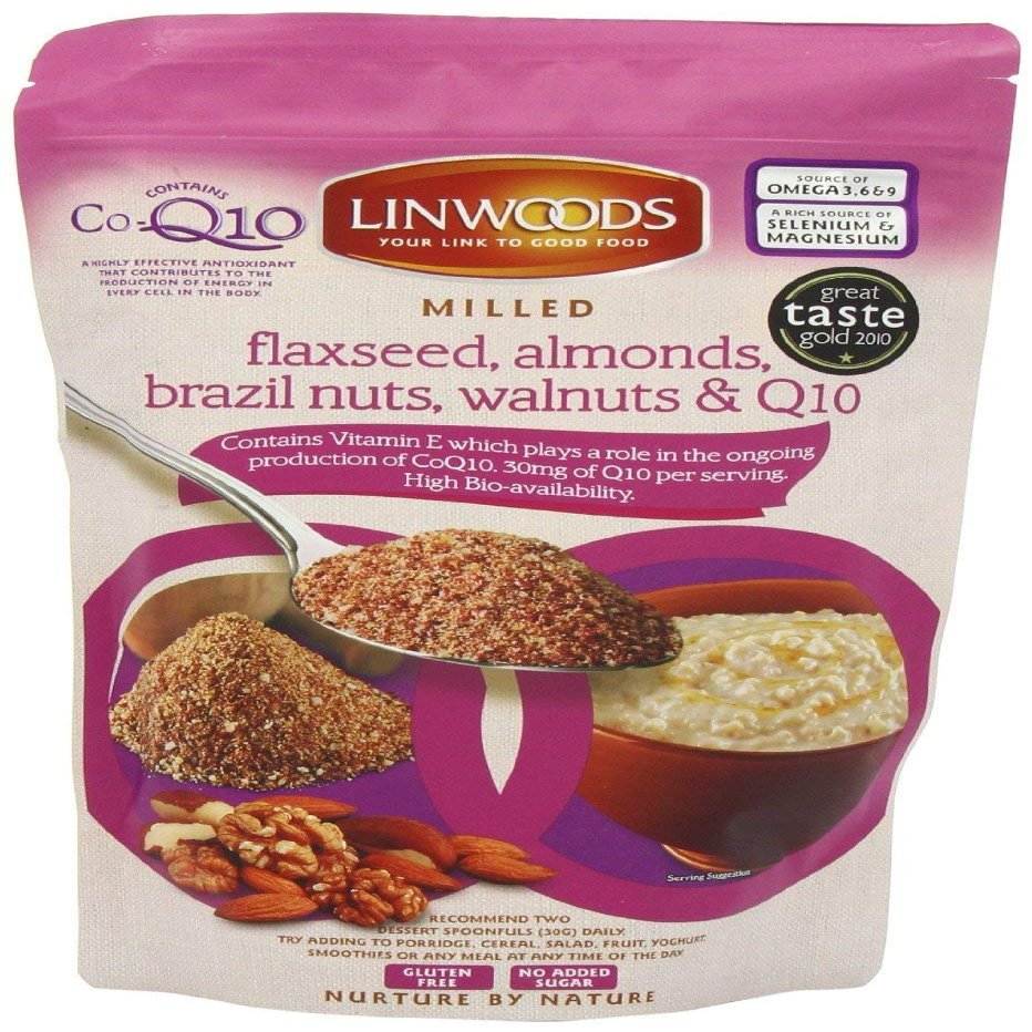 (3 PACK) - Linwoods - Milled Flaxseed Nuts & Q10 Mix | 360g | 3 PACK BUNDLE