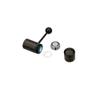 BodyJewelryOnline Lix Vibrating 316L Surgical Steel Tongue Ring Hematite Anodized Improved Motor view 1