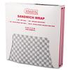 Bagcraft 057800 Grease-Resistant Wrap/Liners 12 x 12 Black Checker 1000/Box 5 Boxes/Carton view 1