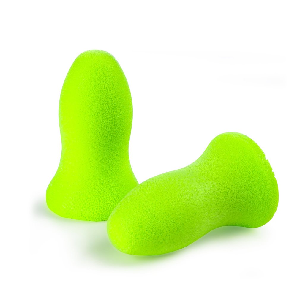 Moldex Meteors Uncorded Soft Foam Earplugs Comfortable Disposable Ear Plugs for Hearing Protection, NRR 28dB Noise Reduction, Tapered Fit, Individually Wrapped, Bright Green, 200 Pairs, 6870