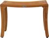Patented 24" Asia Curve Teak Shower Bench - A. Bench view 2