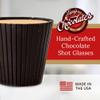 Lang's Chocolates  Dark Chocolate Shot Glasses  Dairy Free Kosher Chocolate  Gluten Free Dessert Cup  Great Candy Shot Glasses for Liquor, Wine, Liqueur, Spirits  Holds 1 Fl Oz  16 Piece Box view 2