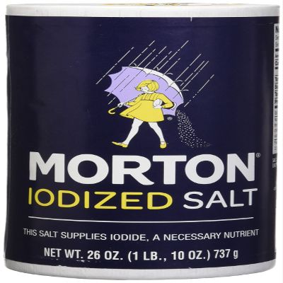 Morton Iodized Salt, 26 oz, Pack of 2