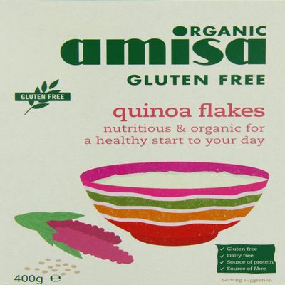 (2 Pack) - Amisa - Oranic GF Quinoa Flakes | 400g | 2 PACK BUNDLE