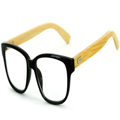 Aloha Eyewear Zen Garden Eco-Chic Reading Glasses with Recycled Bamboo Temples for Men and Women (Black +1.50)