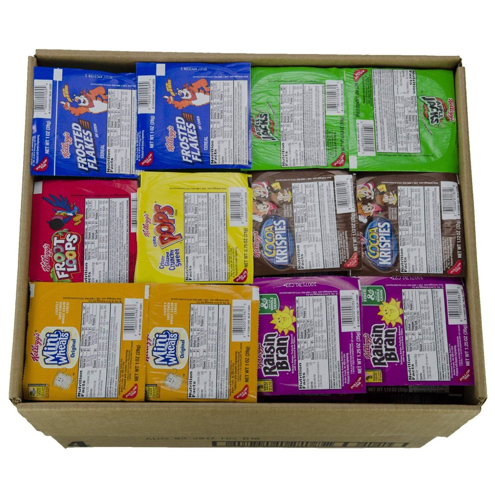 Kellogg's Cereal Favorites Variety Pack, Single Serve Bowls (Pack of 96)