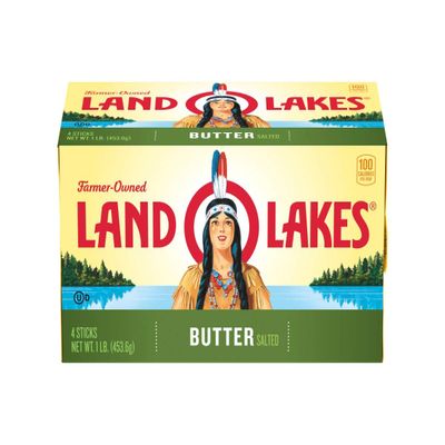Land O Lakes Salted Butter, 1 Pound -- 18 per case.