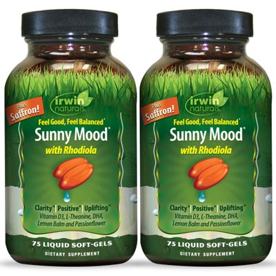 Irwin Naturals Sunny Mood - 75 Liquid Soft-Gels (2 Pack)