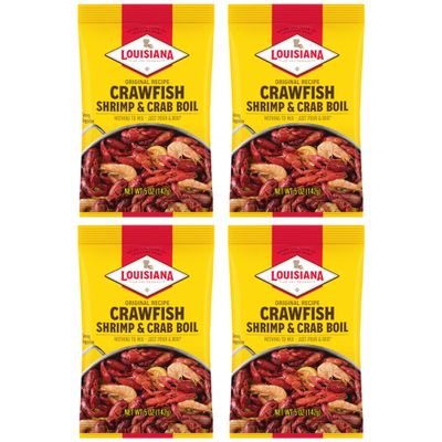 Louisiana Boil Crwfsh Crab Shrimp, 5 Oz (Pack of 4)