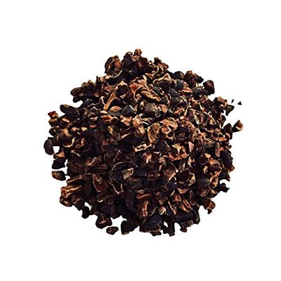 Indus Organics Raw Cacao Nibs, 8 Oz Jar, Sulfite Free, No Added Sugar, Premium Grade, High Purity, Freshly Packed