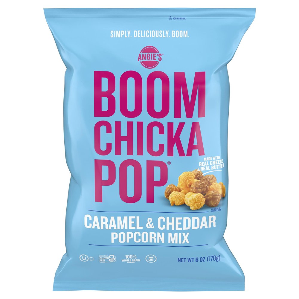 Angies BOOMCHICKAPOP Caramel and Cheddar Mix Popcorn, 6 Oz