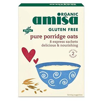 Amisa - Org GF Porridge Oats Sachets | 8 x 27g