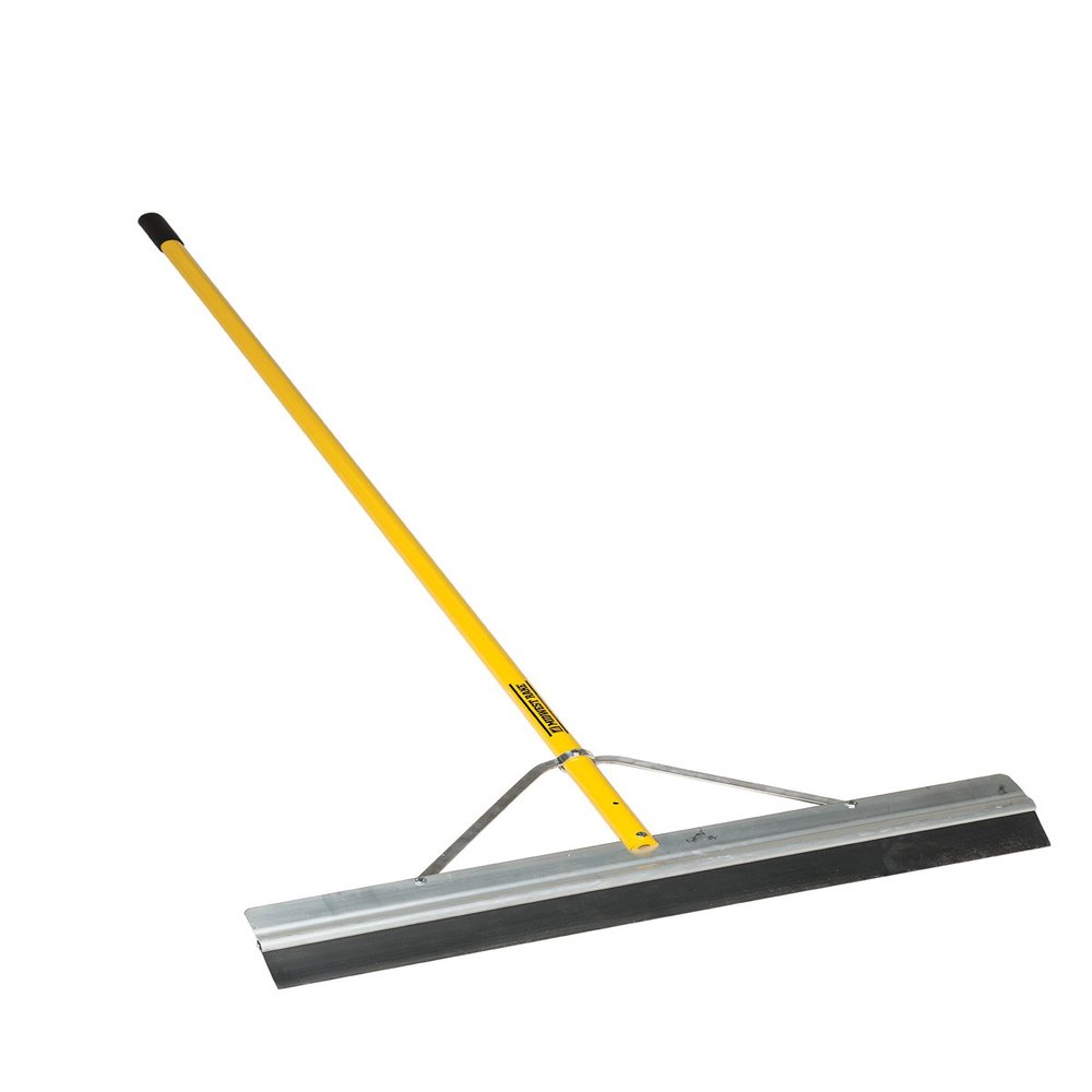Midwest Rake 76836 S550 Professional Series Seal Coat Squeegee with Powder-Coated Aluminum Cushion Grip Handle, 72" Rubber Blade