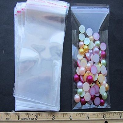 1000pc Self Adhesive Resealable Clear Plastic Cellophane Poly Bag 2 x 3 inches Cello-B US SELLER SHIP FAST