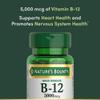Nature's Bounty Vitamin B12, Supports Energy Metabolism and Nervous System Health, 5000mcg, 40 Quick Dissolve Tablets view 3