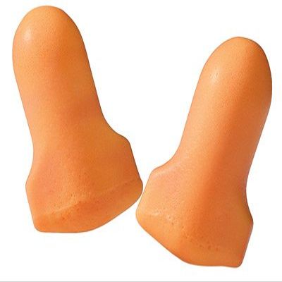 Use T-Shaped Orange Polyurethane And Foam Uncorded Earplugs [Set of 200]