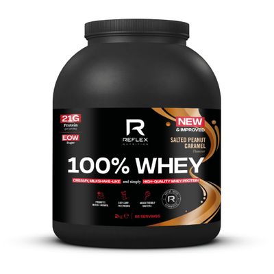 100% Whey, Salted Peanut Caramel - 2000g