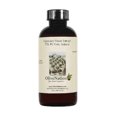 Capsicum Flavor - TTB - TTB-Approved for Brewing - Hot and Spicy Beverage and Baking Flavoring Extract - Non-GMO - Gluten Free - Kosher - Vegan - 32 ounces