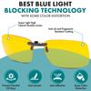 Prospek Clip on Blue Light Blocking Glasses I Computer Gaming Clip On Glasses I Digital Eyestrain Fatigue I Dry Eyes Relief Eye Protection Sleep Better I Anti Glare view 2
