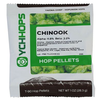 HopUnion COMINHKPR79189 Hop Pellets for Home Brew Beer Making (US Chinook) 1oz, green