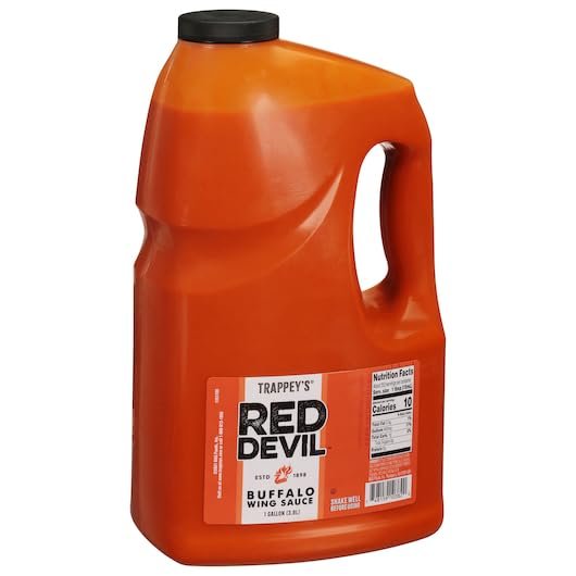 Trappeys Buffalo Wings Complete Sauce, 1 Gallon - 4 per case.