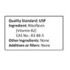 NuSci Vitamin B2 Riboflavin Pure Powder Energy (227 Grams (8.0 oz)) view 4