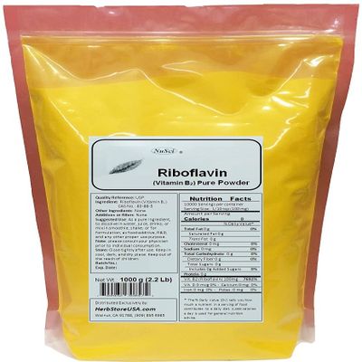 NuSci Vitamin B2 Riboflavin Pure Powder Energy (1000 Grams (2.2 lb))