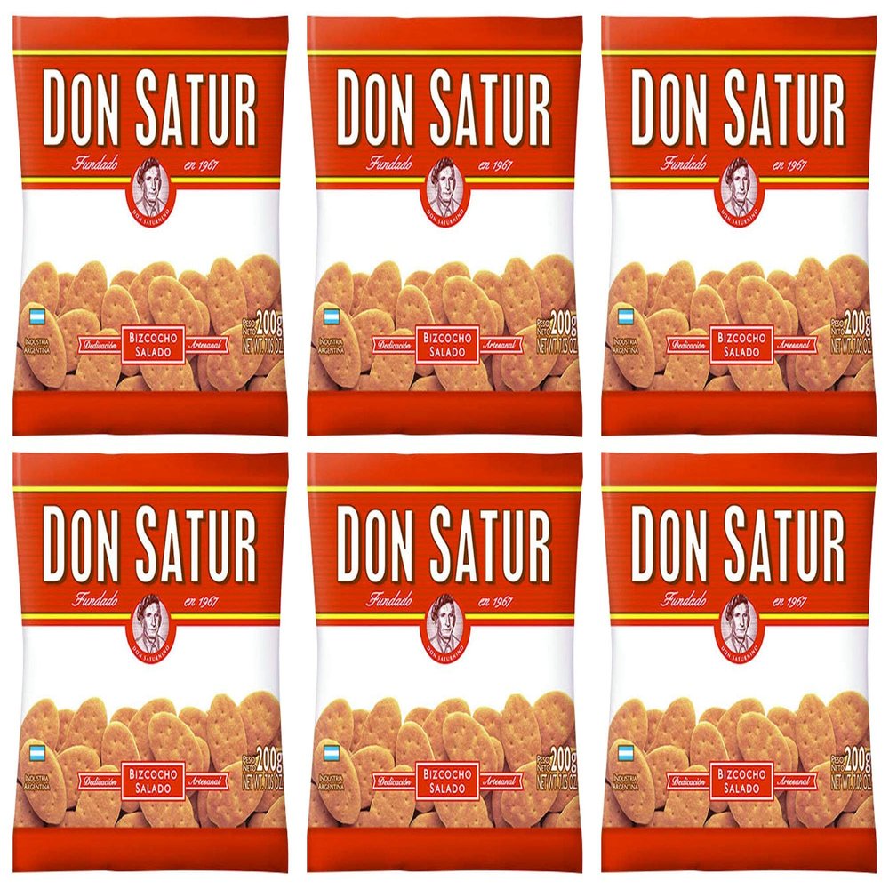Don Satur- Bizcochos 200grs 6 Pack
