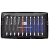 10pc Black and Blue Ink Twist Style Pen Set view 2