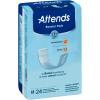 Attends Booster Pads for Adult Incontinence Designed to Boost Absorbency of Other Attends Products, Unisex, one Size, 3.5"x11", 24 Count (Pack of 8) view 1